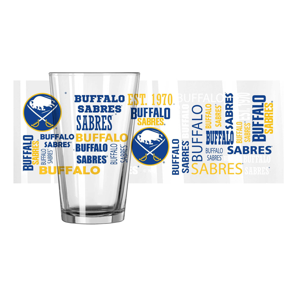 Buffalo Sabres 16oz Spirit Pint Glass - Logo Brands - Flyclothing LLC