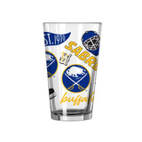 Buffalo Sabres 16oz Native Pint Glass - Logo Brands - Flyclothing LLC