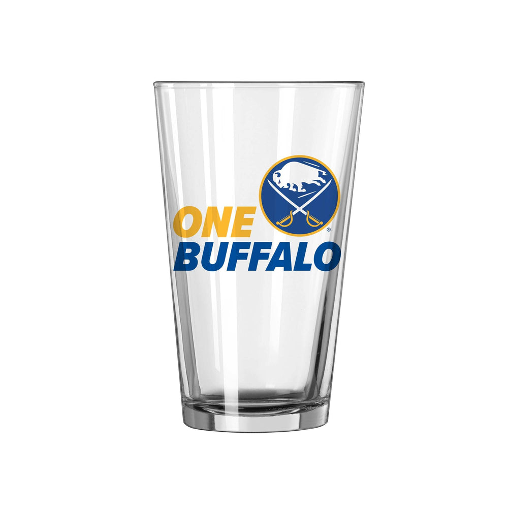 Buffalo Sabres 16oz Slogan Pint Glass - Logo Brands - Flyclothing LLC