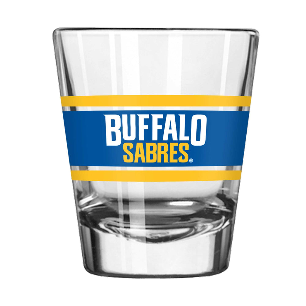 Buffalo Sabres 2oz Stripe Shot Glass - Logo Brands - Flyclothing LLC