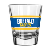 Buffalo Sabres 2oz Stripe Shot Glass - Logo Brands - Flyclothing LLC