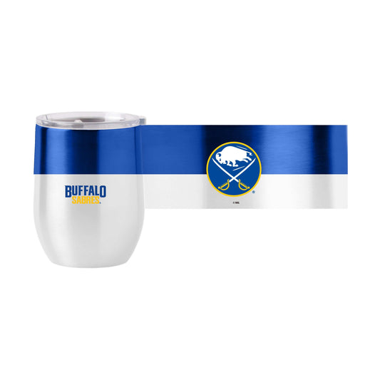 Buffalo Sabres Color Block 16 oz Stainless Curved Beverage - Logo Brands - Flyclothing LLC