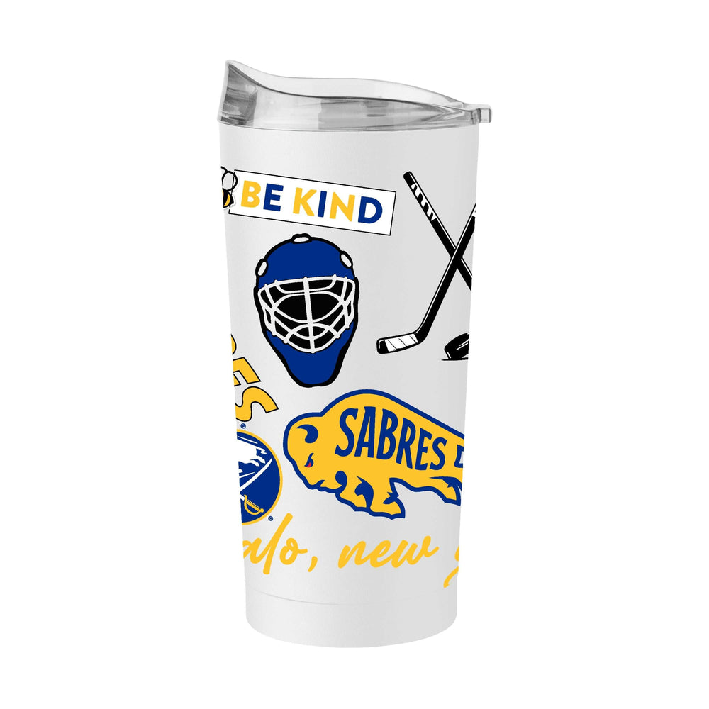 Buffalo Sabres 20oz Native Powder Coat Tumbler - Logo Brands - Flyclothing LLC