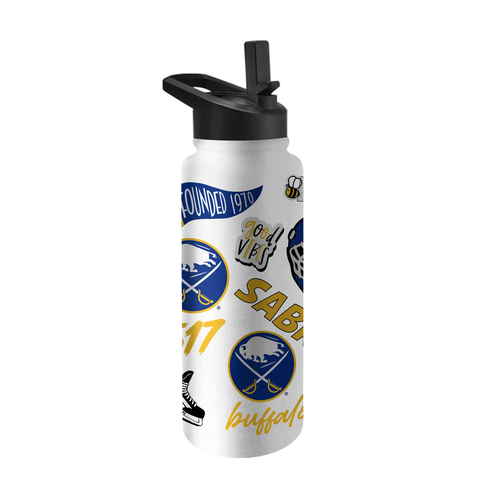 Buffalo Sabres 34oz Native Quencher Bottle - Logo Brands - Flyclothing LLC