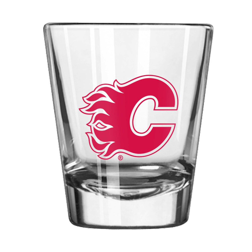 Calgary Flames 2oz Gameday Shot Glass - Logo Brands - Flyclothing LLC