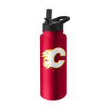 Calgary Flames 34oz Logo Quencher Bottle - Logo Brands - Flyclothing LLC