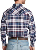 Men's Ely Cattleman Long Sleeve Western Wrinkle Resistant Plaid Shirt - Ely Cattleman - Flyclothing LLC
