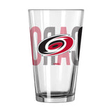Carolina Hurricanes 16oz Overtime Pint Glass - Logo Brands - Flyclothing LLC
