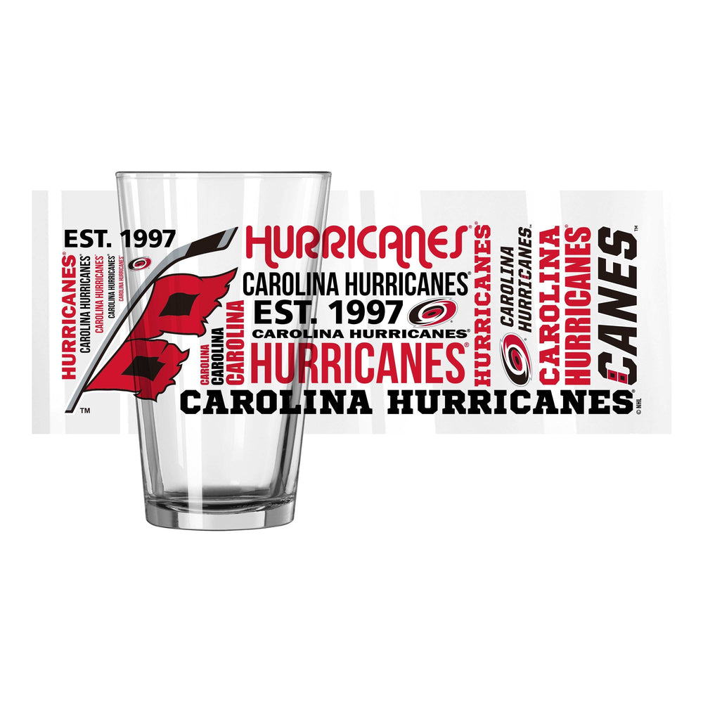 Carolina Hurricanes 16oz Spirit Pint Glass - Logo Brands - Flyclothing LLC