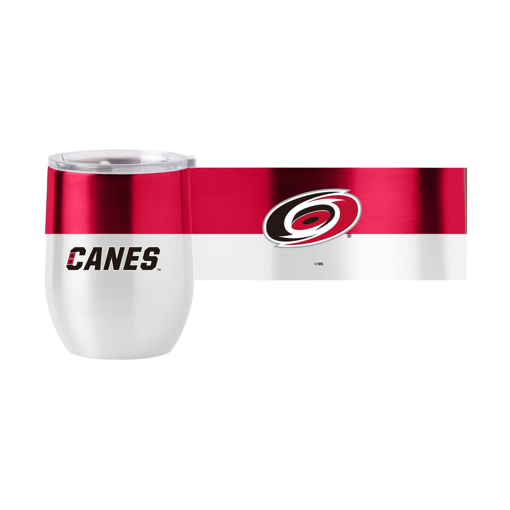Carolina Hurricanes Color Block 16 oz Stainless Curved Beverage - Logo Brands - Flyclothing LLC