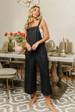 BiBi Textured Jacquard Jumpsuit with Side Pockets - Trendsi - Flyclothing LLC