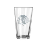Chicago Blackhawks 16oz Frost Pint Glass - Logo Brands - Flyclothing LLC