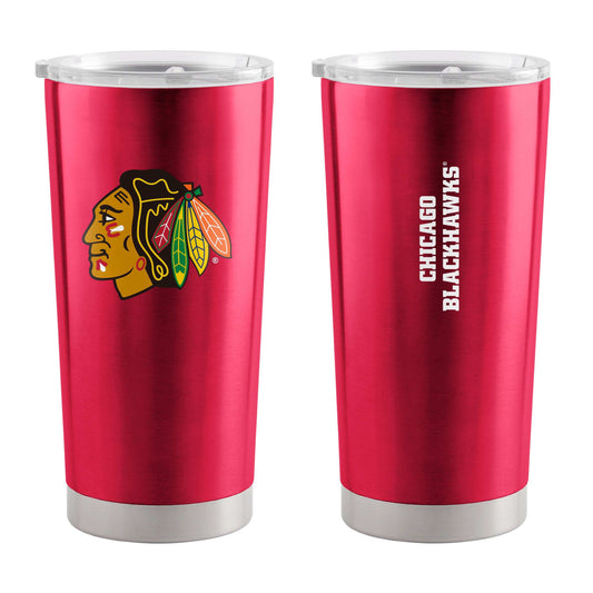 Chicago Blackhawks 20oz Gameday Stainless Steel Tumbler - Logo Brands - Flyclothing LLC