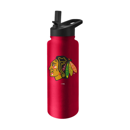 Chicago Blackhawks 34oz Logo Quencher Bottle - Logo Brands - Flyclothing LLC