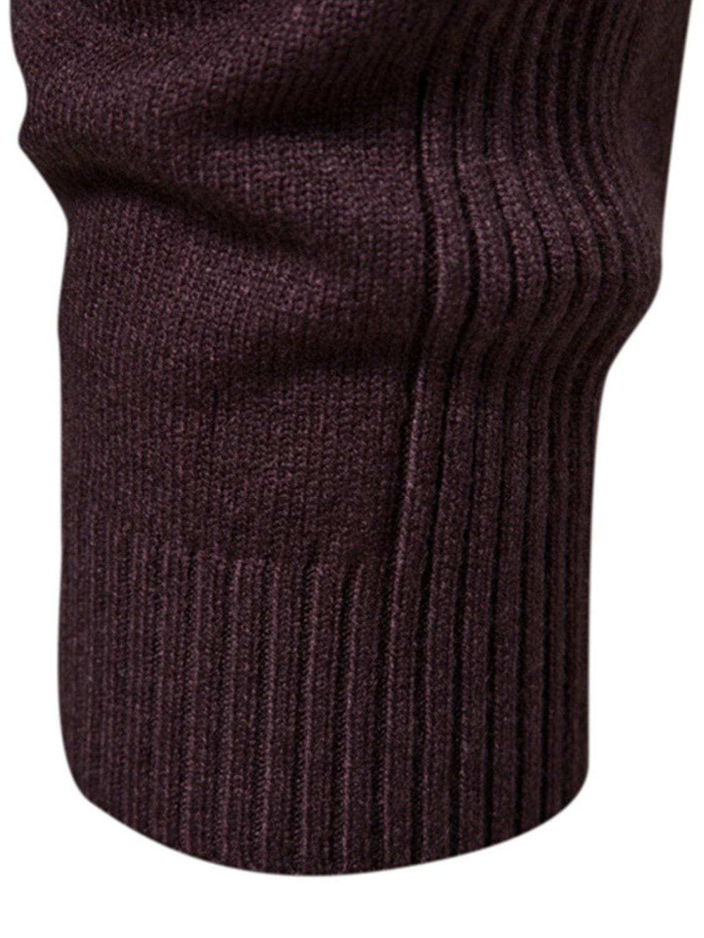 Men's Mock Neck Long Sleeve Sweater - Trendsi - Flyclothing LLC