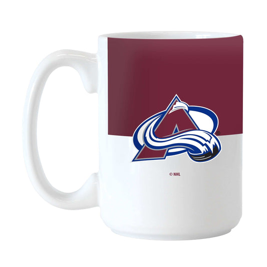 Colorado Avalanche Color Block 15 oz Sublimated Mug - Logo Brands - Flyclothing LLC