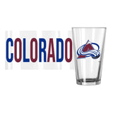Colorado Avalanche 16oz Overtime Pint Glass - Logo Brands - Flyclothing LLC
