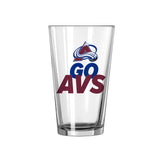Colorado Avalanche 16oz Slogan Pint Glass - Logo Brands - Flyclothing LLC