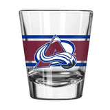 Colorado Avalanche 2oz Stripe Shot Glass - Logo Brands - Flyclothing LLC
