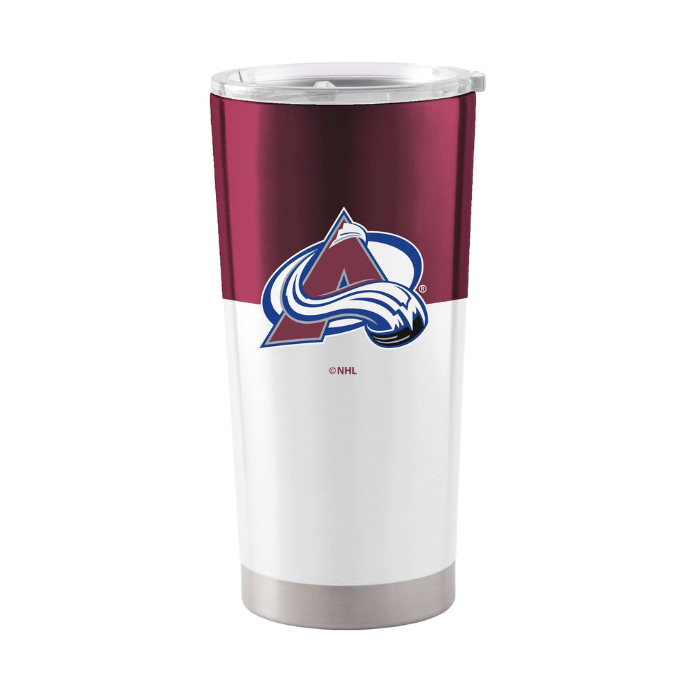 Colorado Avalanche 20oz Colorblock Stainless Steel Tumbler - Logo Brands - Flyclothing LLC