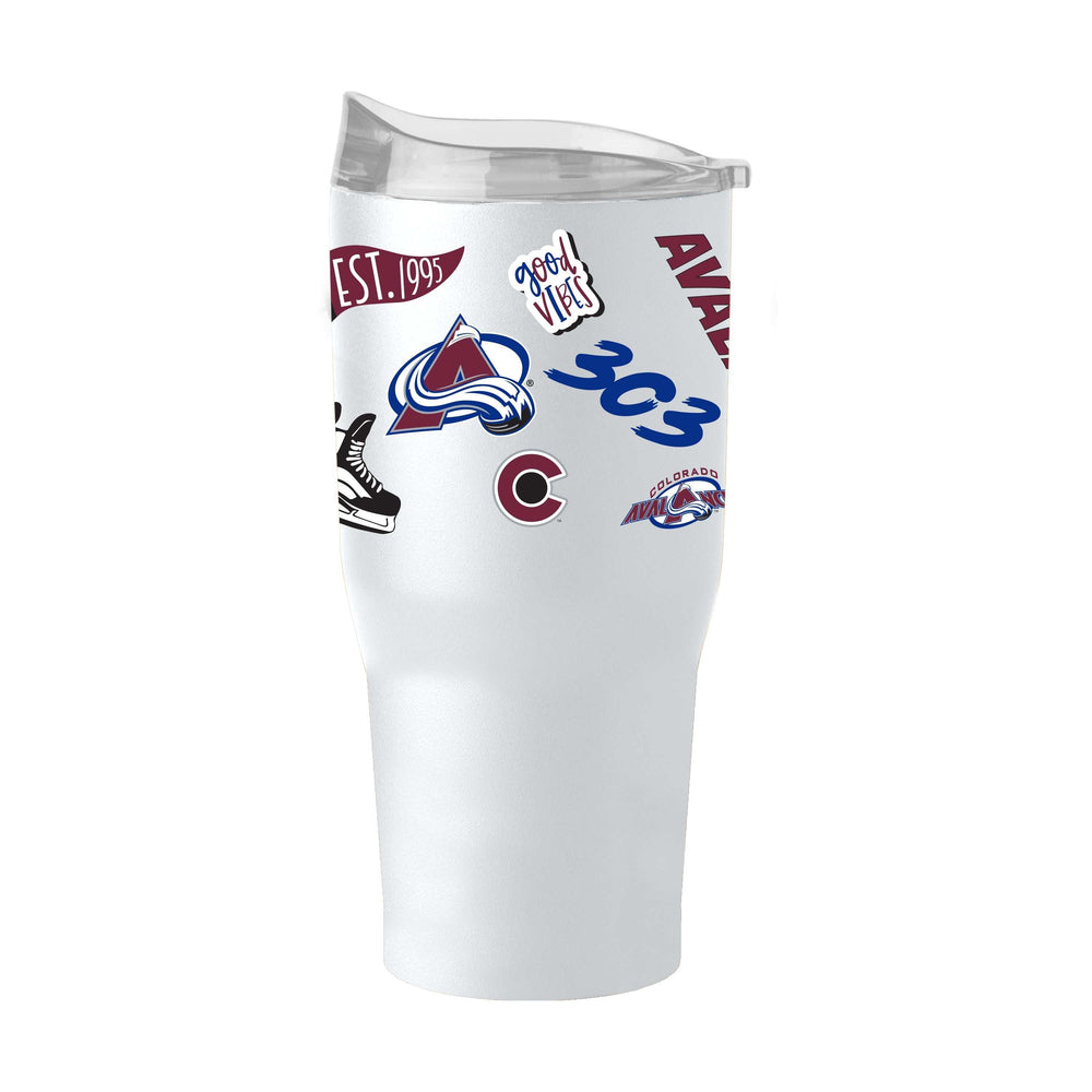 Colorado Avalanche 30oz Native Powder Coat Tumbler - Logo Brands - Flyclothing LLC