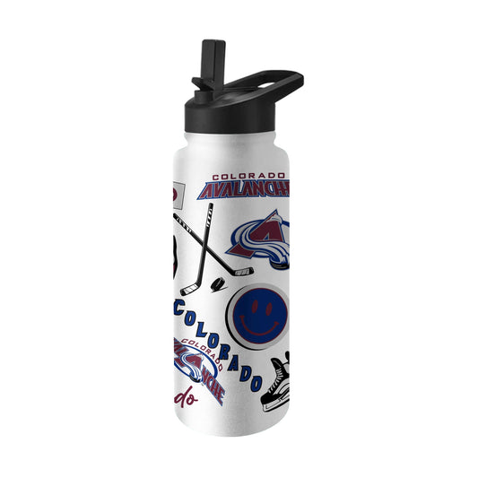Colorado Avalanche 34oz Native Quencher Bottle - Logo Brands - Flyclothing LLC