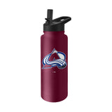 Colorado Avalanche 34oz Logo Quencher Bottle - Logo Brands - Flyclothing LLC