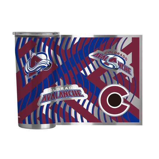 Colorado Avalanche Flex 20oz Plastic Wall Stainless Tumbler - Logo Brands - Flyclothing LLC