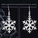 Christmas Snowflake Dangle Earrings - Trendsi - Flyclothing LLC