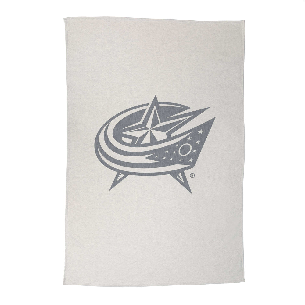 Columbus Blue Jackets Oversized Logo Sublimated Sweatshirt Blanket - Logo Brands - Flyclothing LLC