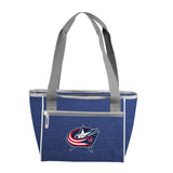 Columbus Blue Jackets Crosshatch 16 Can Cooler Tote - Logo Brands - Flyclothing LLC