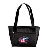 Columbus Blue Jackets Leopard Print 16 Can Cooler Tote - Logo Brands - Flyclothing LLC