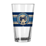 Columbus Blue Jackets 16oz 3rd Logo Stripe Pint Glass - Logo Brands - Flyclothing LLC