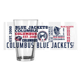 Columbus Blue Jackets 16oz Spirit Pint Glass - Logo Brands - Flyclothing LLC