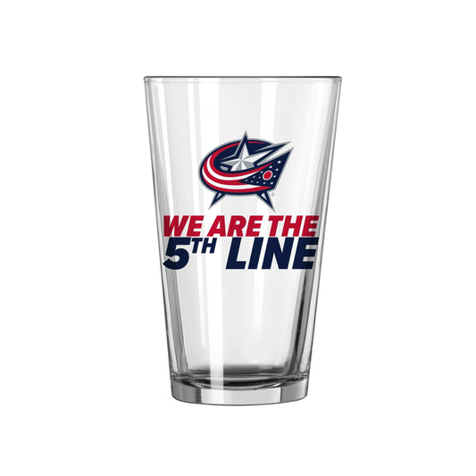 Columbus Blue Jackets 16oz Slogan Pint Glass - Logo Brands - Flyclothing LLC