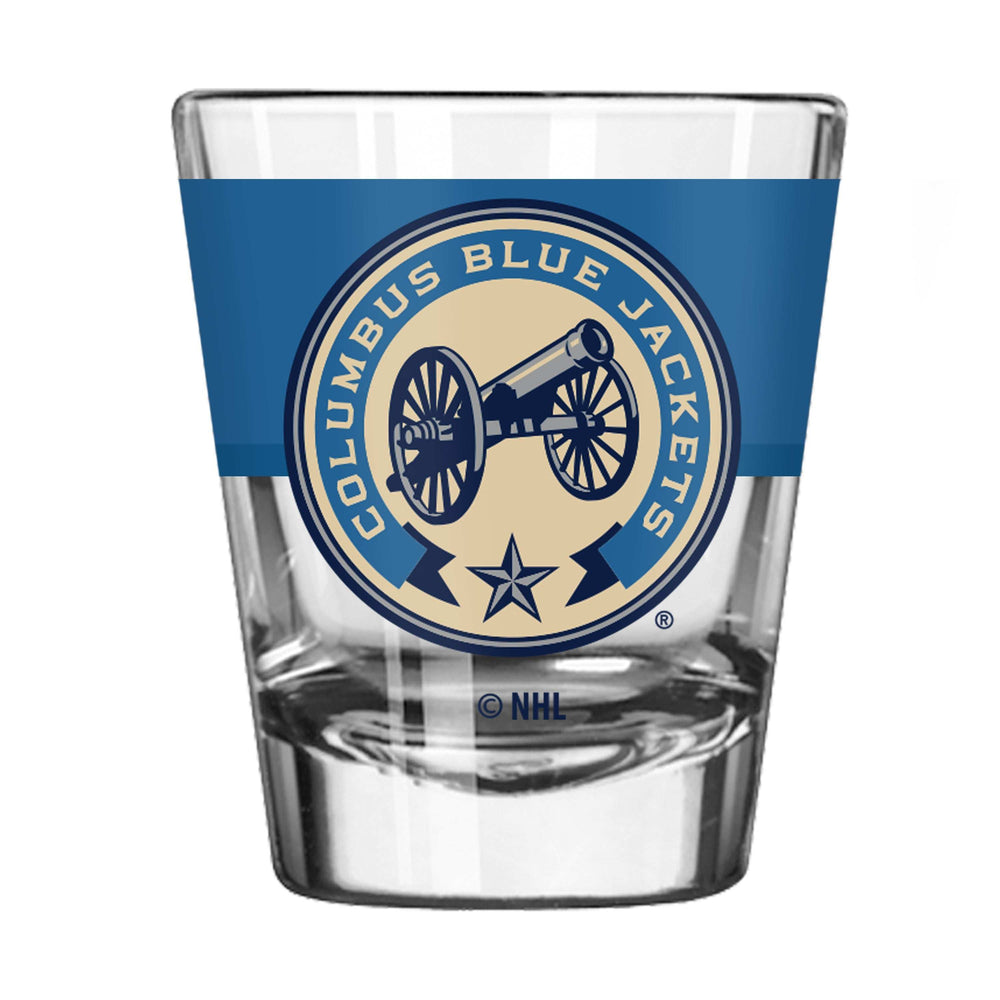 Columbus Blue Jackets Light Blue 2oz Colorblock Shot Glass - Logo Brands - Flyclothing LLC