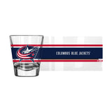 Columbus Blue Jackets 2oz Stripe Shot Glass