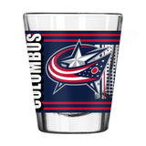 Columbus Blue Jackets 2oz Hero Shot Glass - Logo Brands - Flyclothing LLC