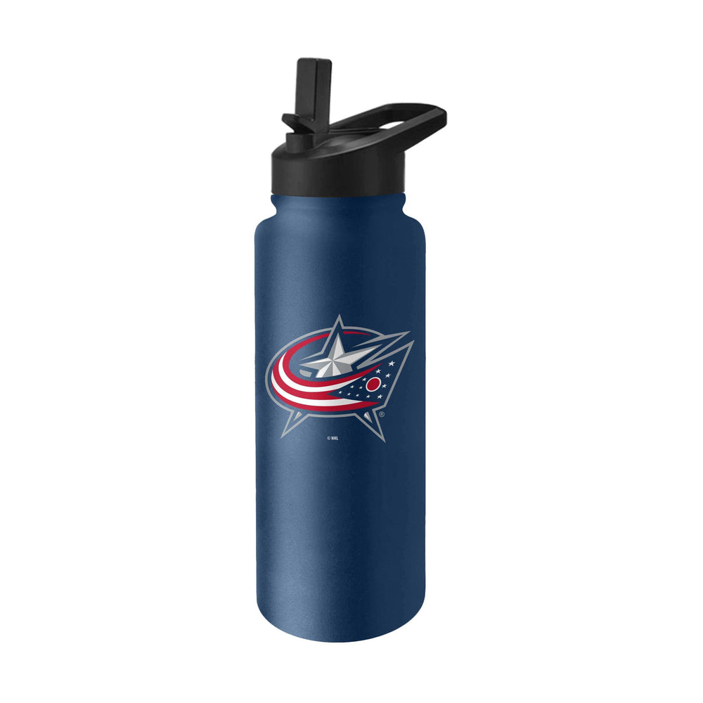Columbus Blue Jackets 34oz Logo Quencher Bottle - Logo Brands - Flyclothing LLC