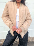 Zip Up Baseball Collar Jacket with Pockets - Trendsi - Flyclothing LLC
