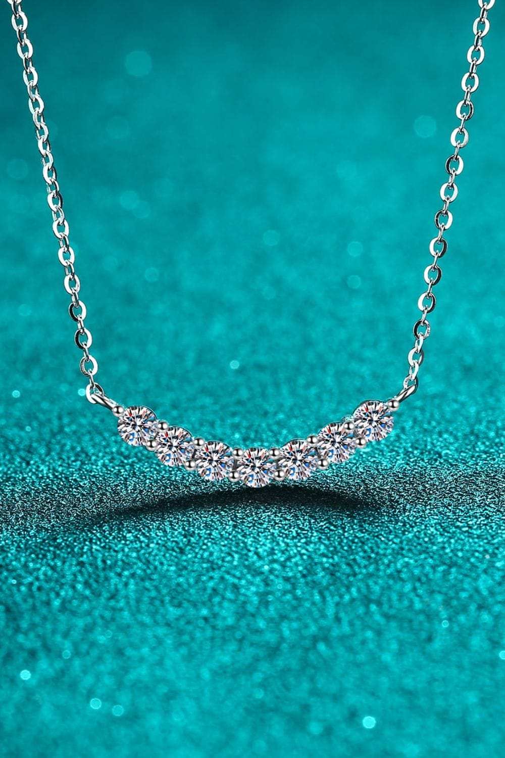 1.4 Carat Moissanite 925 Sterling Silver Necklace - Trendsi - Flyclothing LLC