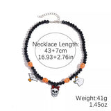 Halloween Skull Ghost Charm Necklace - Trendsi - Flyclothing LLC