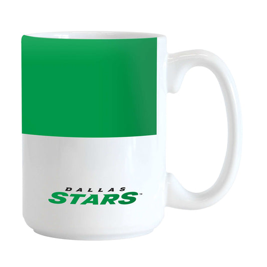 Dallas Stars Color Block 15 oz Sublimated Mug - Logo Brands - Flyclothing LLC