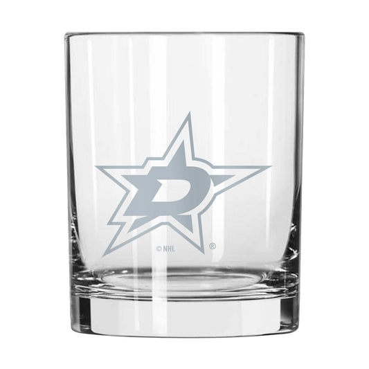 Dallas Stars 14oz Frost Rocks Glass - Logo Brands - Flyclothing LLC