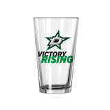 Dallas Stars 16oz Slogan Pint Glass - Logo Brands - Flyclothing LLC