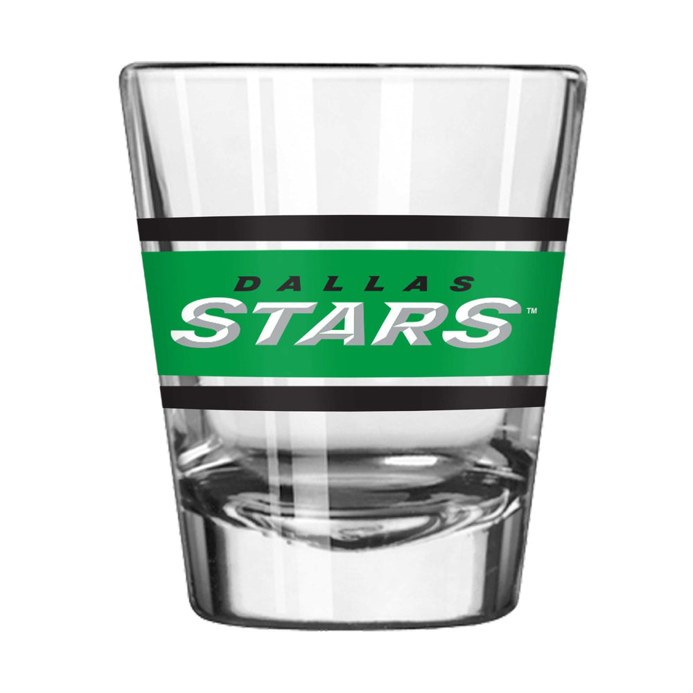 Dallas Stars 2oz Stripe Shot Glass - Logo Brands - Flyclothing LLC