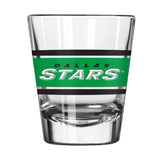 Dallas Stars 2oz Stripe Shot Glass - Logo Brands - Flyclothing LLC