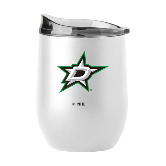 Dallas Stars 16oz Swagger White Powder Coat Curved Beverage - Logo Brands - Flyclothing LLC