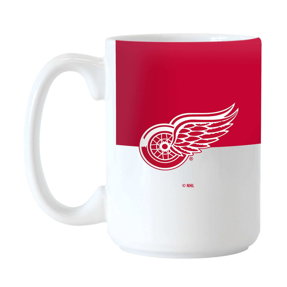 Detroit Red Wings Color Block 15 oz Sublimated Mug - Logo Brands - Flyclothing LLC