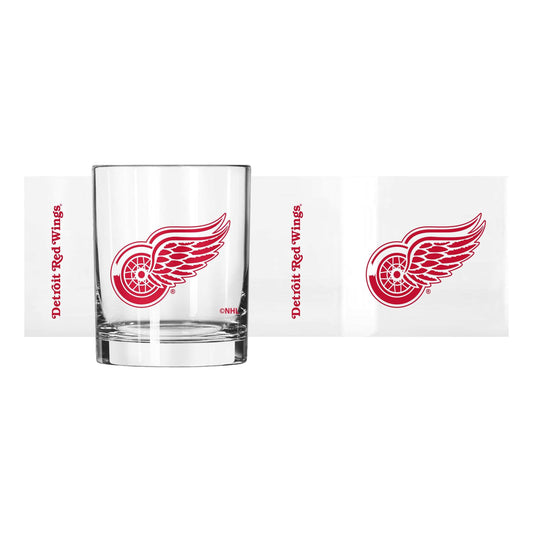 Detroit Red Wings 14oz Gameday Rocks Glass - Logo Brands - Flyclothing LLC